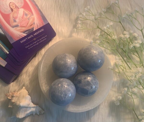 Blue Calcite (Spheres)
