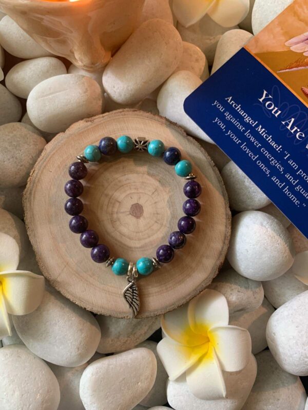 Archangel Michael( charoite, turquoise, lapis lazuli) - Image 3