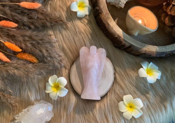 Rose Quartz closed wings