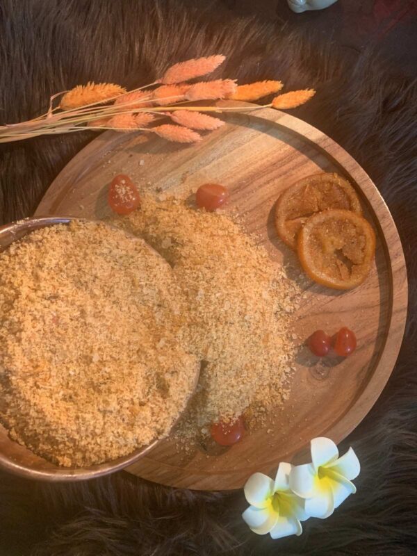 Root and Sacral chakra cleansing and revitalizing bath salt with Orange, Rosemary, sandalwood and calendula