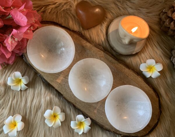 Selenite bowls